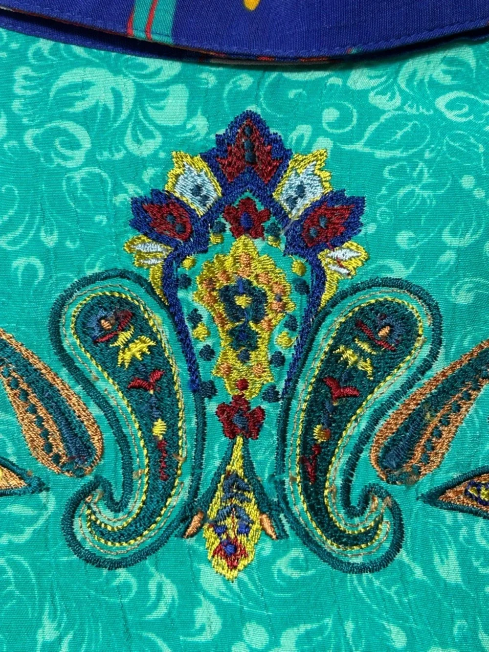 Soft Surroundings Hermosa Patchwork Embroidered top - Picture 9 of 15